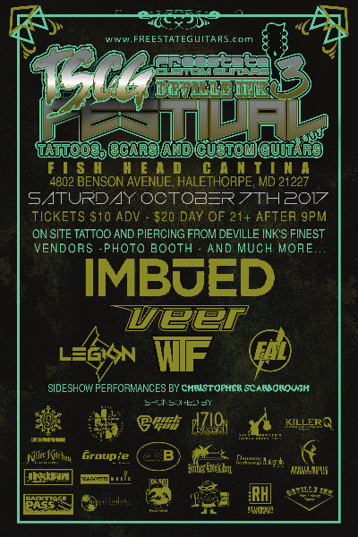 Poster Image - Supporting 'Imbued' 2017 at Fishhead Cantina